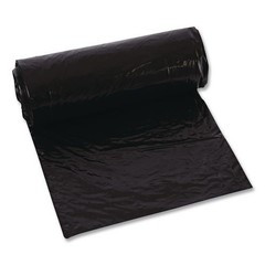 Classic Can Liners, 60 Gallon, 38×58″, Black, 10 Bags/Roll, 10 Rolls/Carton