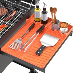 Orange Silicone Grill Mat Compatible with Blackstone Griddle