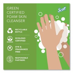 Scott 91591 1200 ml Essential Green Cert Unscented Foam Skin Cleanser (2/CT) New