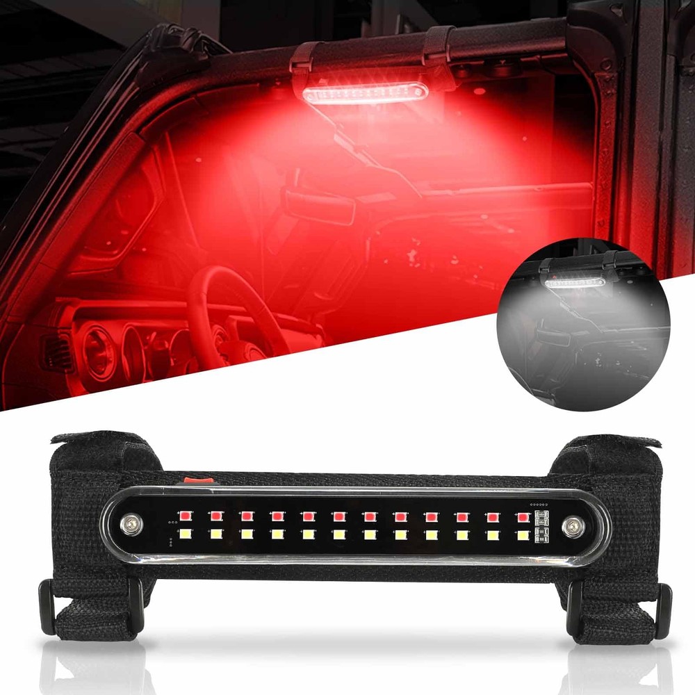 Sunpie Red Dome Light For Utv Sxs Interior Wireless Lighting Compatible Utv