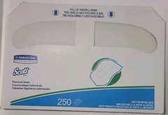Scott Kimberly-Clark Toilet Seat Cover 250 per Pack 39000 Sanitary Restroom Seat
