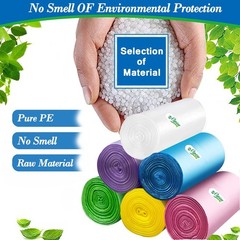 2.6 Gallon Small Trash Bags,Garbage Bag Bin Liners, 10 Liters Bin Bags Wasteb…