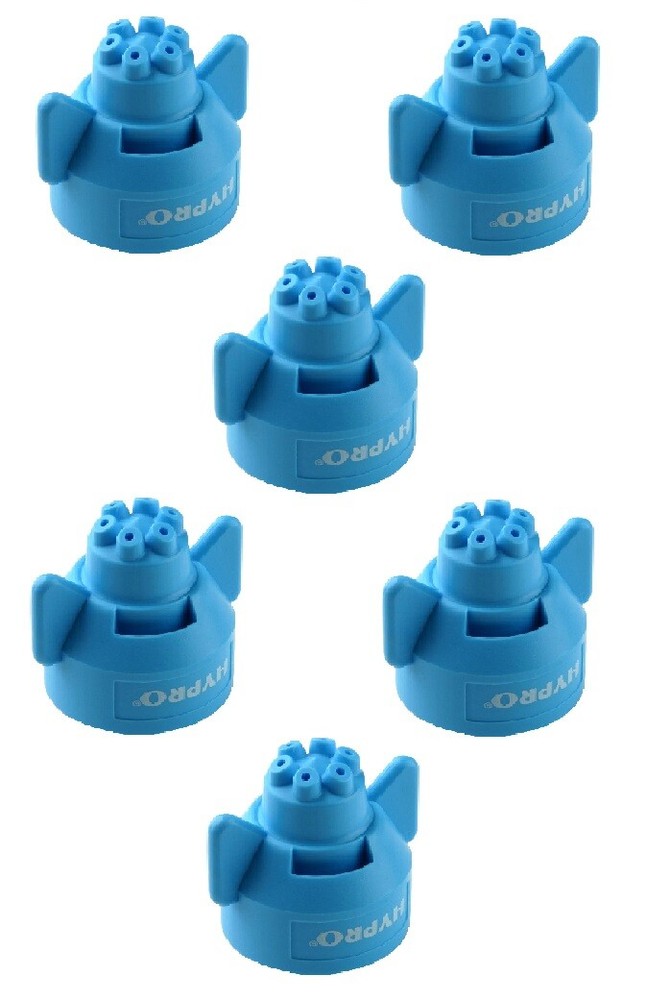 Pack of 6 – Hypro 6 Stream Blue Ceramic Spray Tip Rated @ 1.0 GPM 40 PSI