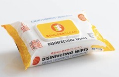 Boulder Clean Disinfecting Wipes, Fresh Lemon 72 Count