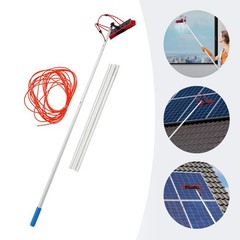 Outdoor Solar Panel Cleaning Brush Adjustable Pole Window Washing Cleaning Kit