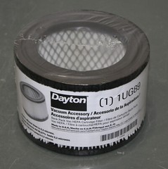 (4) Dayton HEPA Filter Cartridges 1UG89, for Backpack Vacuum 1UG82 4TR09 4TR10