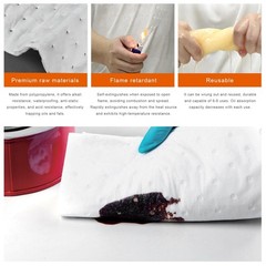 30 PCS Spill Absorbent Pads, 15″ x 20″ Reusable Heavy Weight Oil-Only Absorbi…