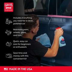 Griot’s Garage Starter Car Care Kit, Vehicle Detailing Set, Includes Car Wash…