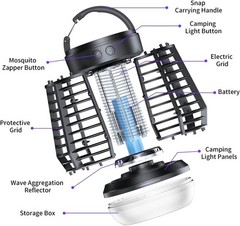 2025 Upgraded 3-in-1 Bug Zapper – Rechargeable, Mosquito Lamp, Indoor/Outdoor