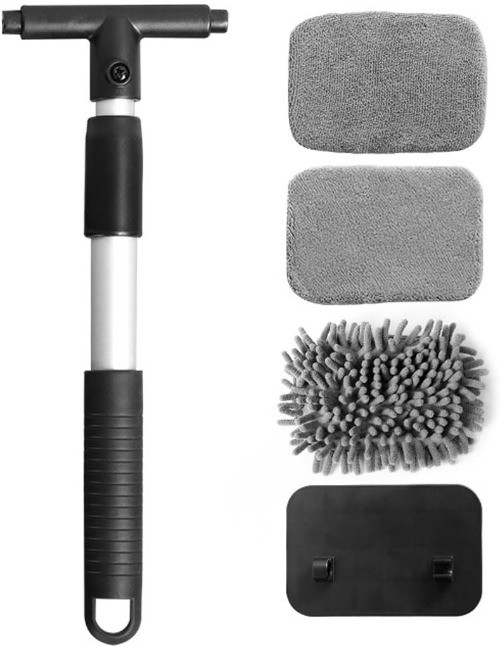 Car Windshield Cleaner Tool, Vehicle Window Cleaner with Ext Size: Rectangular
