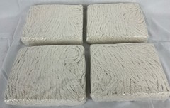 4 Rubbermaid Commercial Value PRO #16 16 Oz. Mop Heads Cut-End Cotton Mop Heads