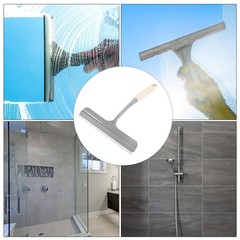 3Pcs Shower Squeegee Glass Wiper with Hanging Hole Beige