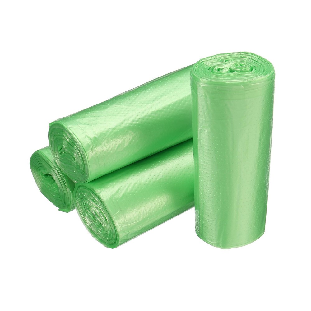 8 Rolls / 240 Counts Small Trash Bags 0.5 Gallon Garbage Bags Green