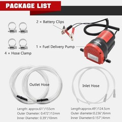 12V 60W Oil Change Pump Extractor, Oil/Diesel Fluid Pump Extractor Scavenge Suct