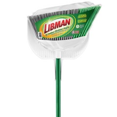 Libman XL Precision Angle Broom Green Steel Handle Dustpan