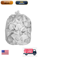 Genuine Joe Everyday Genuine Joe High-Density Clear 30 Gal Can Liners Pack Of