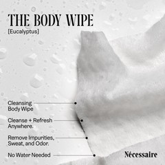 Nécessaire The Body Wipe | On-the-Go Cleansing 20 Count (Pack of 1)