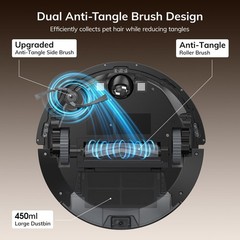 ILIFE A30s Robot Vacuum, 10000Pa Max Suction 12.99×12.99×3.74inch,