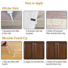 SEISSO Wood Furniture Repair Kit -Set of 50, 24 Colors Touch 24