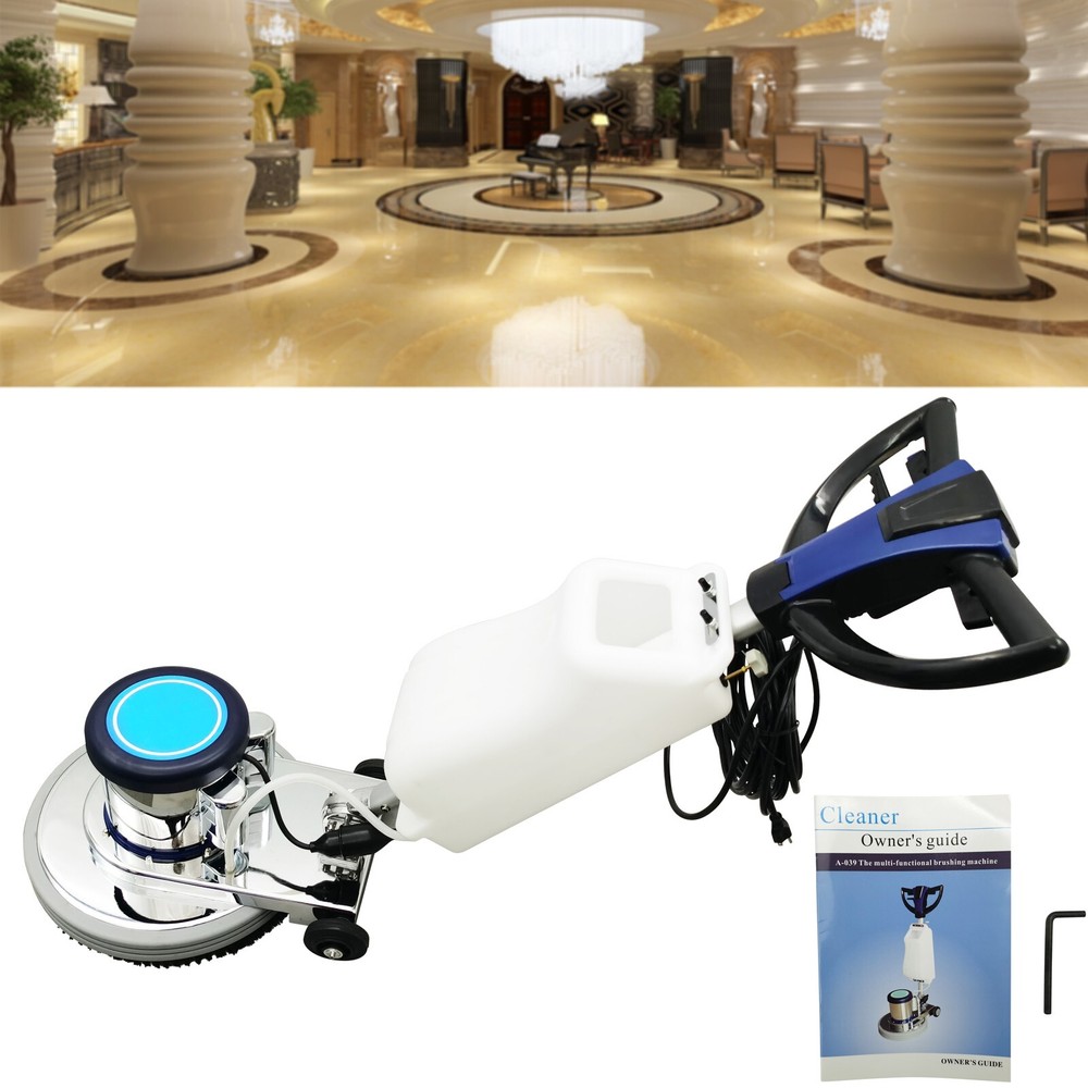 Floor Scrubber Buffer Heavy Duty Polisher Floor Cleaning＆Polishing Machine 110V