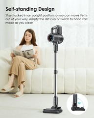 Verslife Cordless Vacuum Cleaner 500W/40Kpa Lightweight Stick Vacuum Up To 40