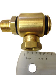 90° Swivel Hose Reel, Boom Swivel Brass 3/8 M x 3/8 F, 3000 PSI J.E. Adams