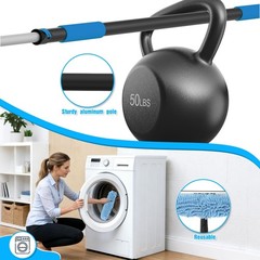 Veebuyla 16Ft Reach Window Squeegee Kit Extension Pole 2-In-1 Professional