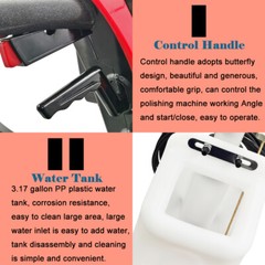 110V Versatile Carpet/Floor Cleaning Polishing Machine Scrubber Brush Machine