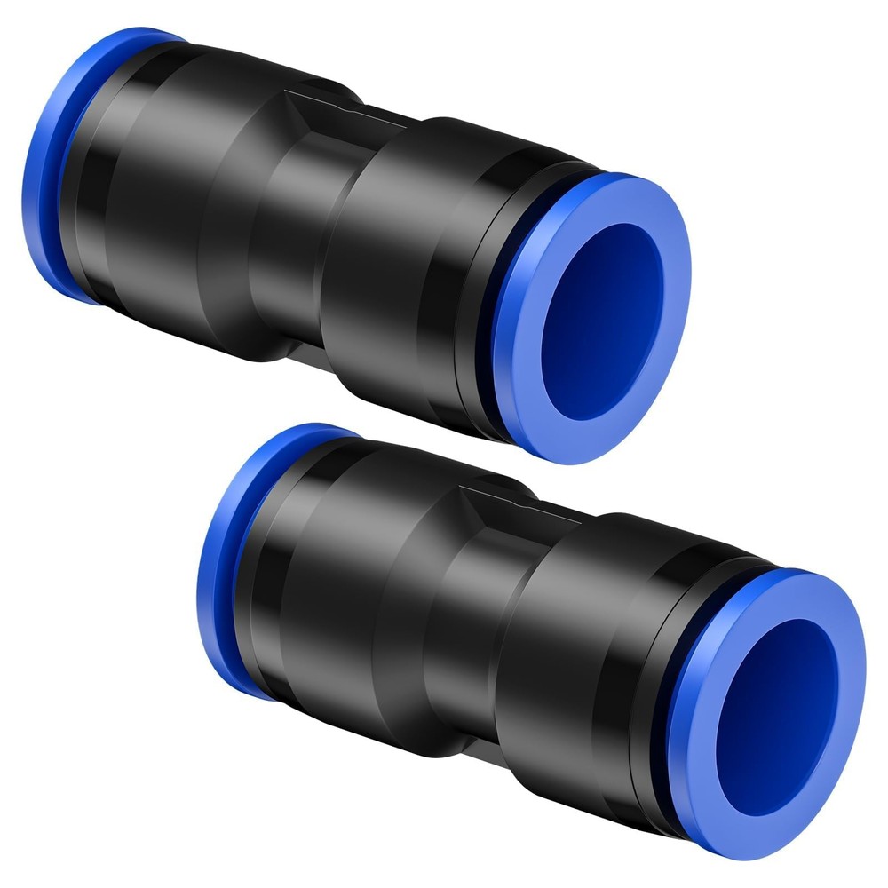 Pawfly 15 Pcs Quick Connect 1/2″ Drip 15 Straight Coupling, Blue