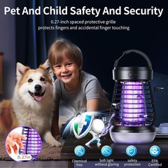 2025 Upgraded 3-in-1 Bug Zapper – Rechargeable, Mosquito Lamp, Indoor/Outdoor