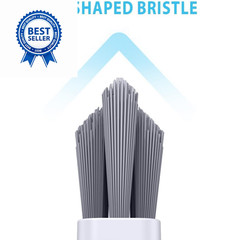 Lumkew Grout Cleaner Brush V Shape, Stiff Cleaning Brushes for White