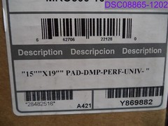 Qty = 1 Box of 100: Brady SPC Gray Absorbent Pads P/N MRO300