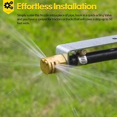 Boomless Spray Nozzle 1/2″ FPT #10 Orifices (90° & 180° Caps) 4.2 GPM @ 40 PSI