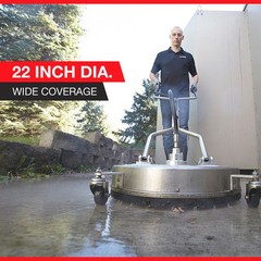 NorthStar Pressure Washer Surface Cleaner, 22in. Dia., 4000 PSI, 8.0 GPM