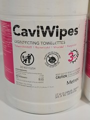 4 pk Metrex CaviWipes Disinfecting 220 Towelettes 6”x 6.75″ 880 Total Wipes READ