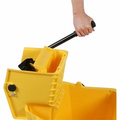 Genuine Joe GJO02347 35 QT Side Press Mop Bucket Wringer Combo Each Yellow