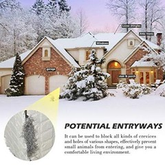 30ft Steel Wool Fill Fabric Coarse Wire Hardware Cloth DIY Kit for Wall Garage