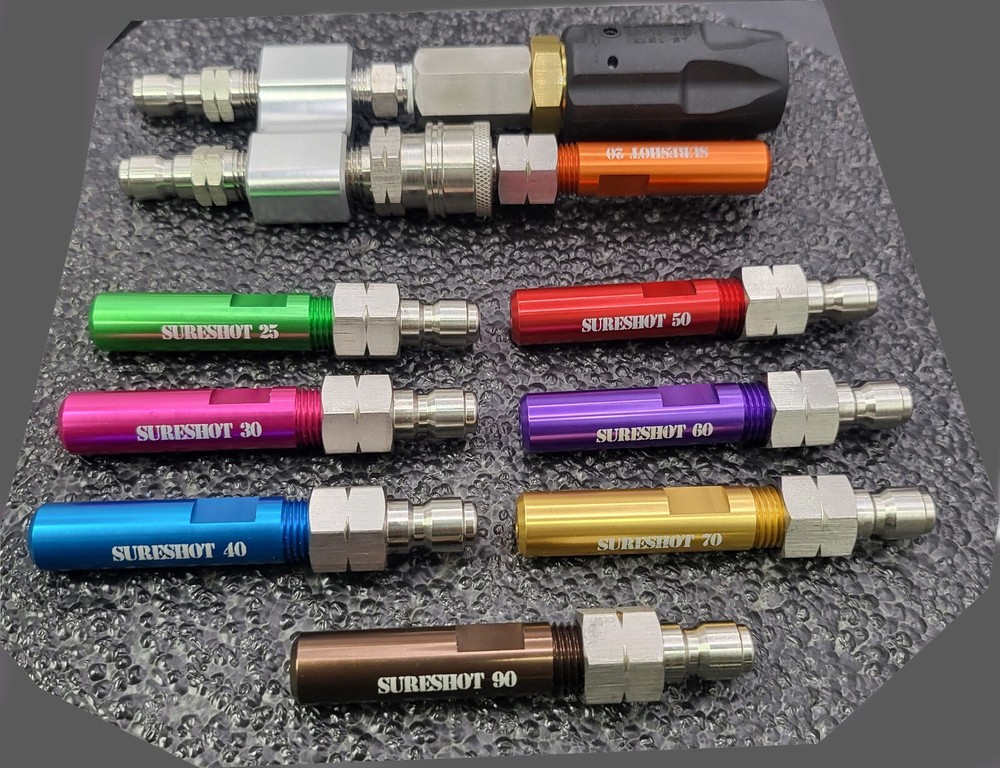 Pressure Washer Softwashing Downstreaming Shooter Nozzle Set X-Jet 2-10+ gpm