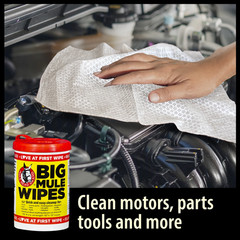 Big Mule Wipes 10″X12″ Heavy Duty Cleaning Wipe, 72 Count