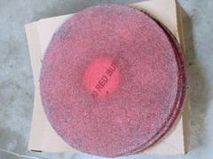 3M Red 20″ Floor Buffer Pad 5100, 20 in, 175 TO 600 RPM CASE OF 3 FREE SHIPPING