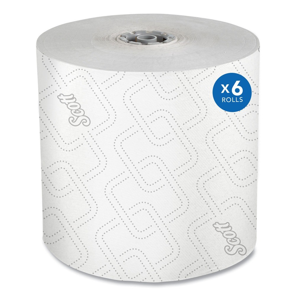 Scott 25703 1,150′ 1-Ply Paper Towel Rolls – Gray Core/White (6/CT) New