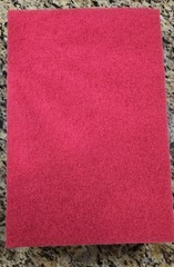 12″ x 18″ Red Rectangular Floor Buffing & Spacer Pads – Case of 5