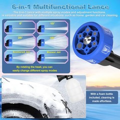 Cordless Portable Washer, 1280 PSI Portable Handheld Washer with Trigger-Cont…