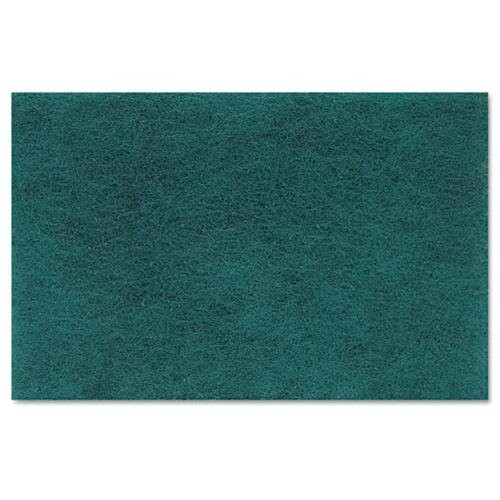 Premier 196 Medium Duty Scour Pad, Green, 6 X 9, 20/carton
