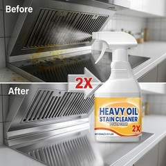 Heavy Duty Kitchen Degreaser Spray, Powerful Cleaner for Stubborn Oil Stains,…