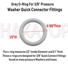 HAKATOP (100pk) New Pressure Washer O-Rings Mix(50+50) 100 Pack, Mix Color
