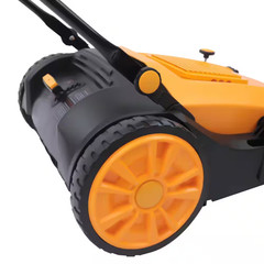 41 In. Outdoor Hand Push Floor Sweeper Pavement Street Sweeping Cleaning Tool