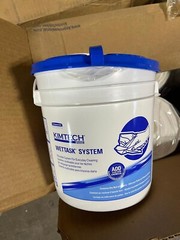 Wettask System add your own chemical, Kimberly-Clark Kimteck 6 rolls 1 bucket