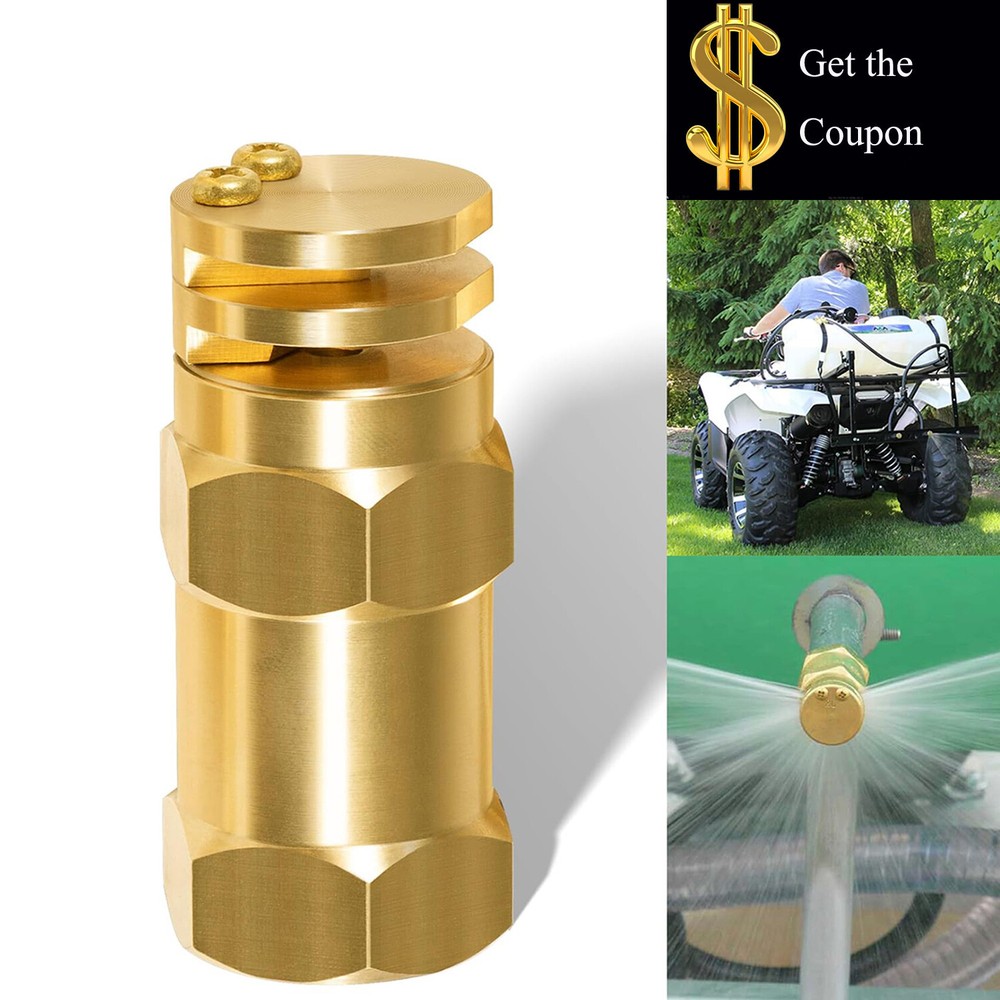 Boomless Spray Nozzle 1/2″ FPT 10 Orifice (90° and 180° Caps) 4.2 GPM 40 PSI