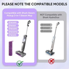 LBLVBNEWD 3 Pack SD201 Roller Brush Replacement Parts Compatible with Purple